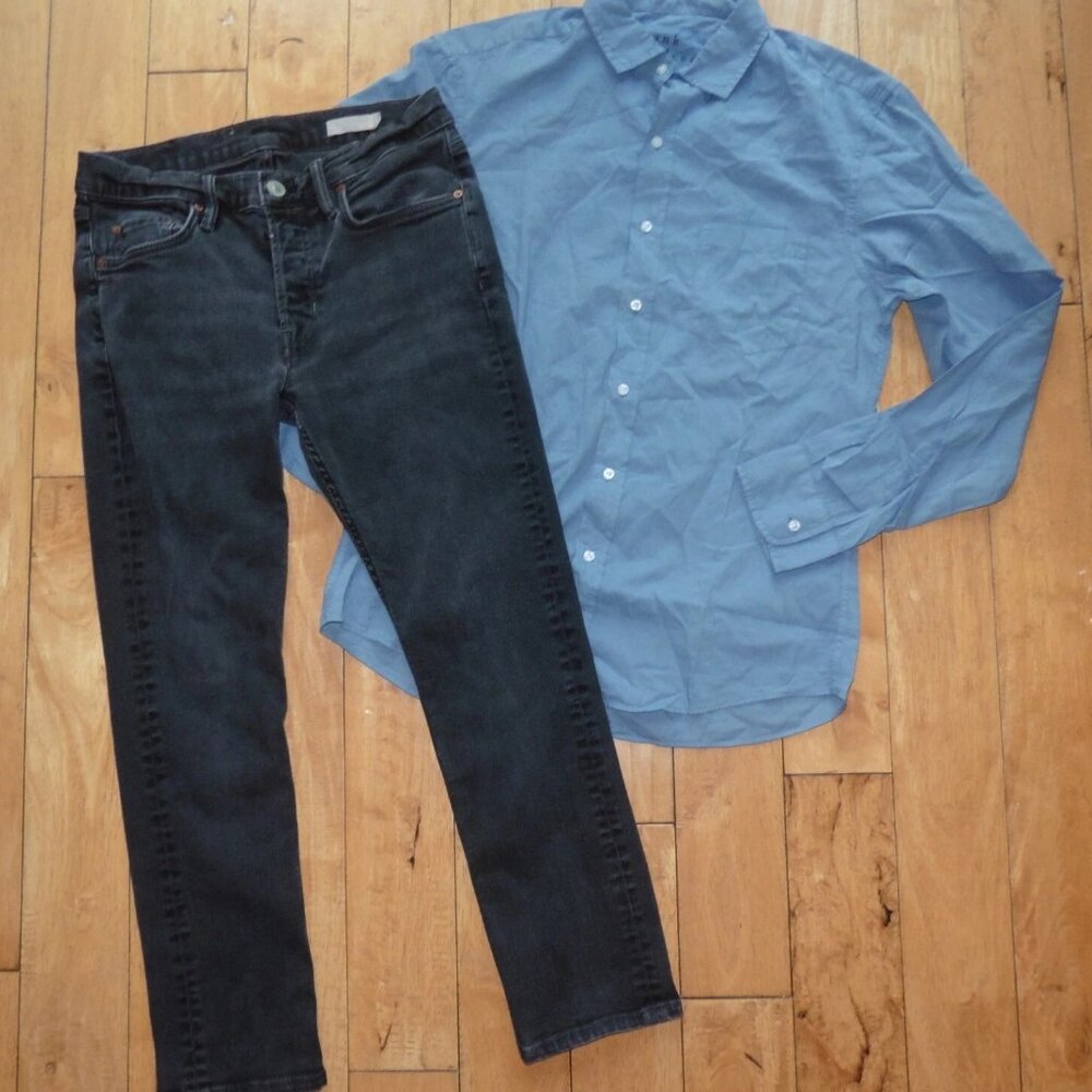 Allsaints Rex Straight/Skinny Jeans 30 Frank & Eileen Button Up Shirt Bundle